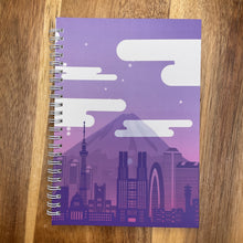 Load image into Gallery viewer, lo-fi skyline reusable sticker book