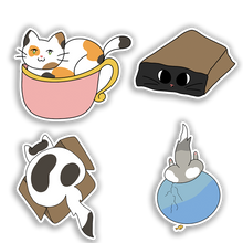 Load image into Gallery viewer, cats in places stickers