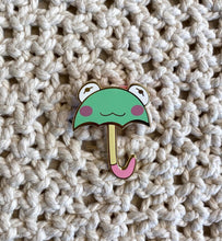 Load image into Gallery viewer, froggy days enamel pin