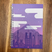 Load image into Gallery viewer, lo-fi skyline reusable sticker book
