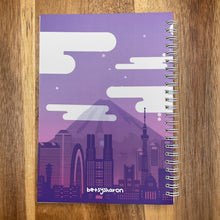 Load image into Gallery viewer, lo-fi skyline reusable sticker book
