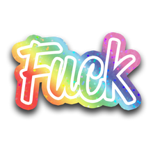 Load image into Gallery viewer, fuck holo sticker
