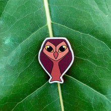 Load image into Gallery viewer, owlbert wooden pin
