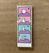 Load image into Gallery viewer, pastel moon enamel pin
