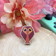 Load image into Gallery viewer, owlbert wooden pin
