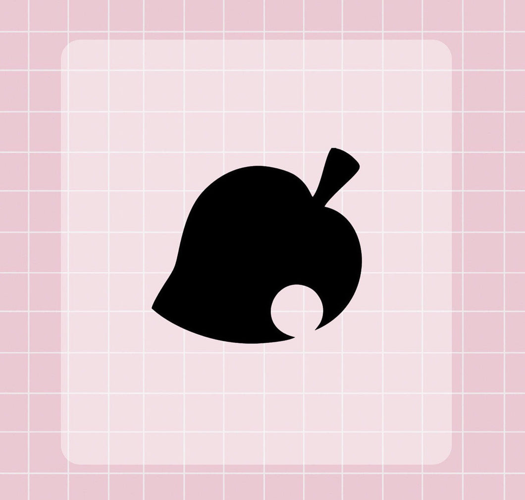 animal crossing leaf decal