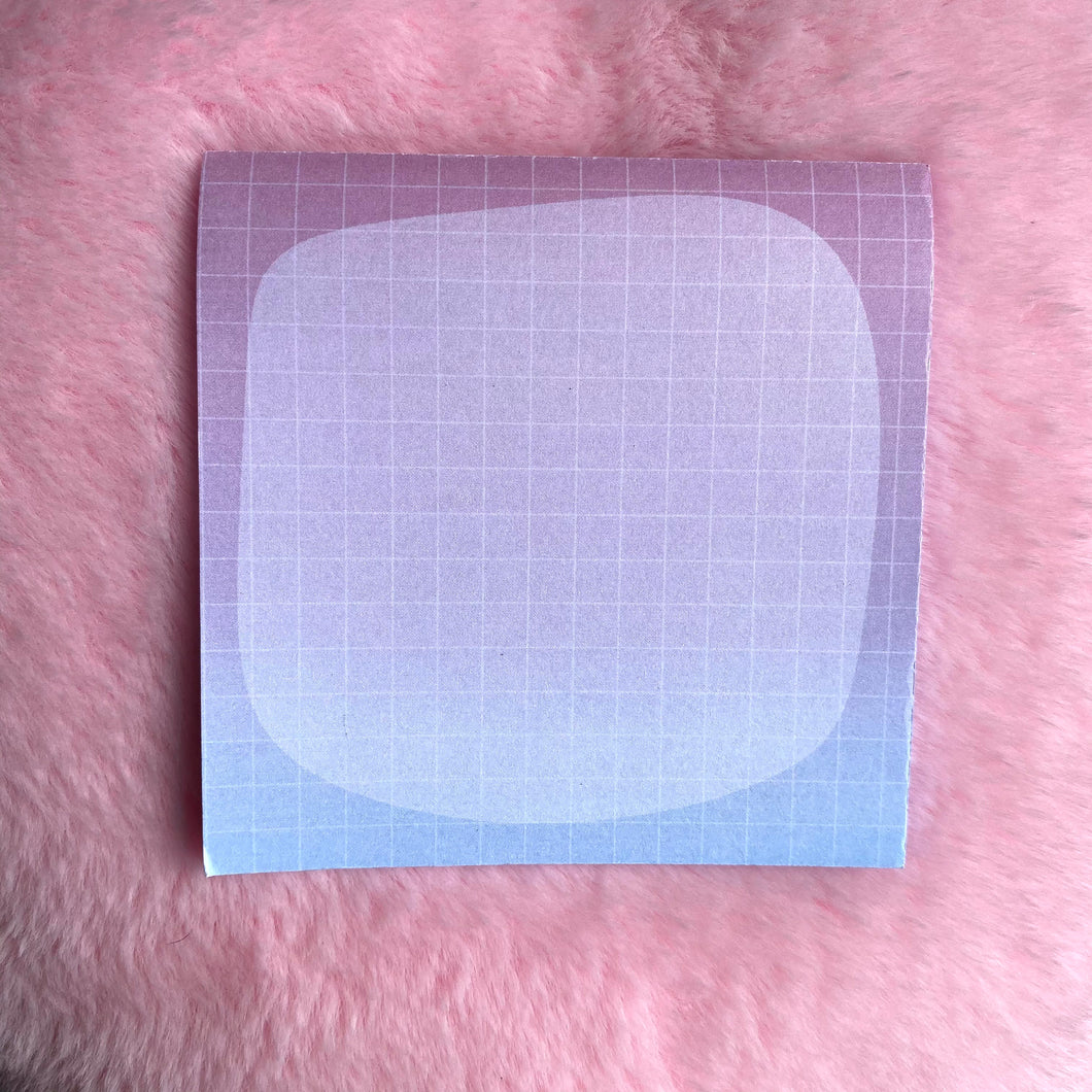 pastel grid sticky notepad