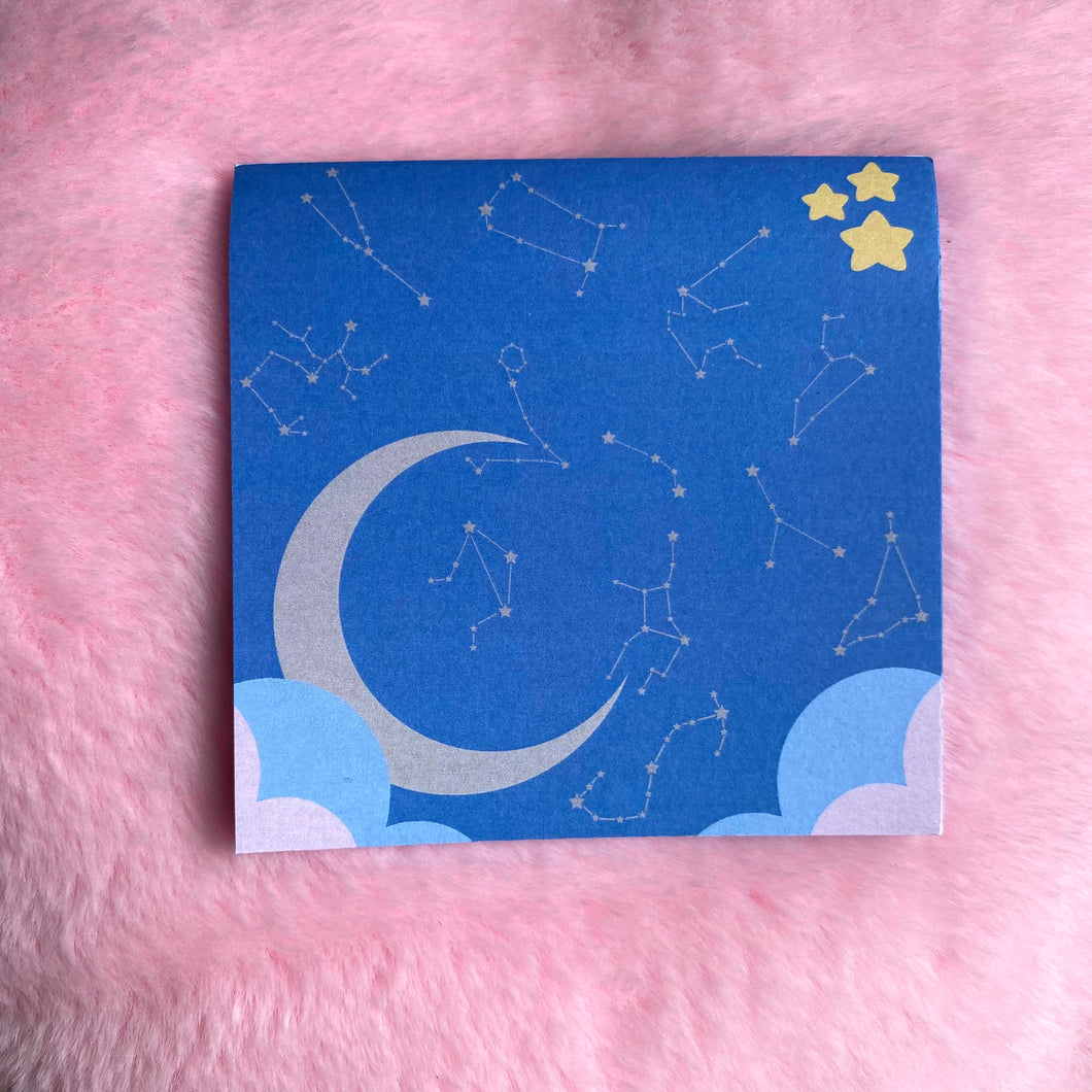 dreamy skies sticky notepad