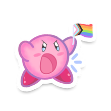 Load image into Gallery viewer, kirby pride sticker

