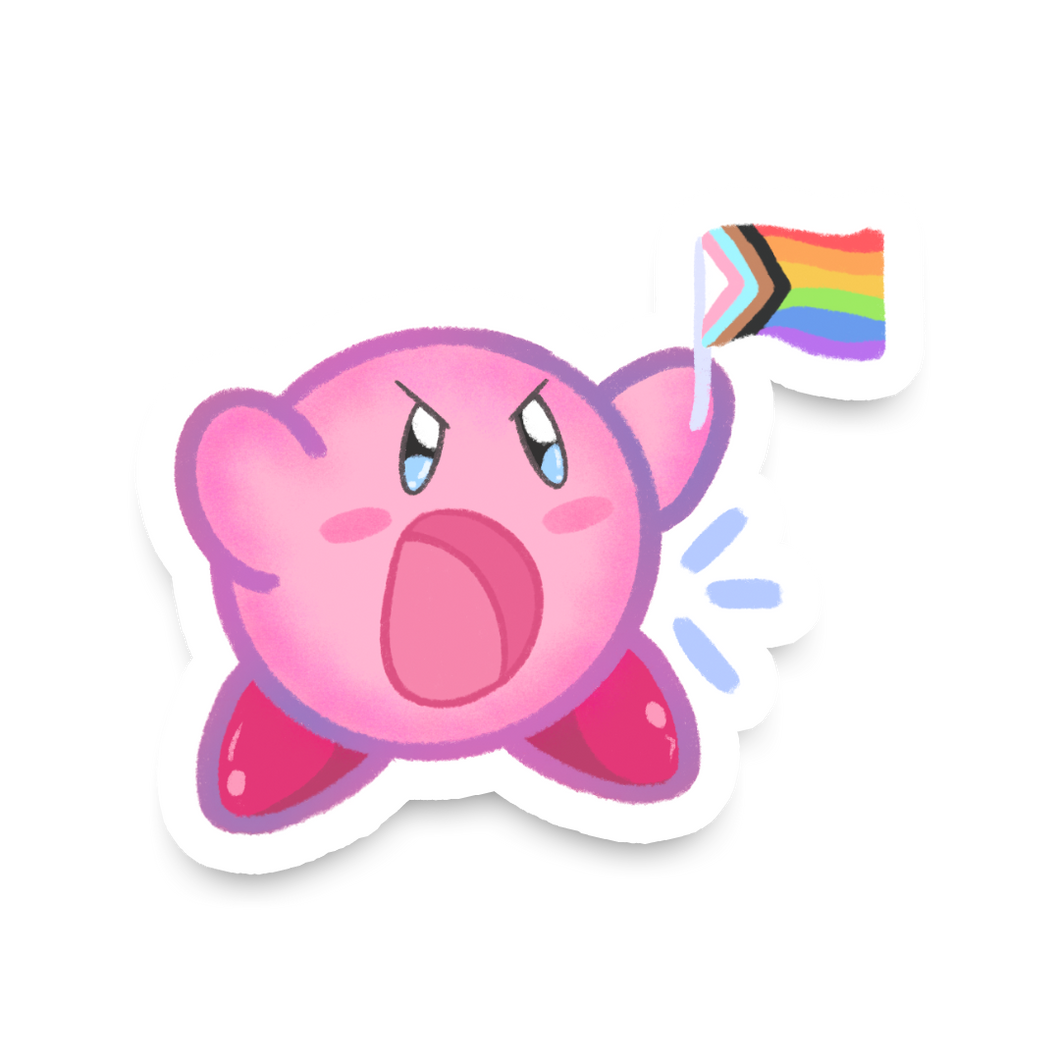 kirby pride sticker