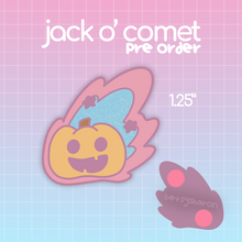 Load image into Gallery viewer, jack o&#39; comet enamel pin
